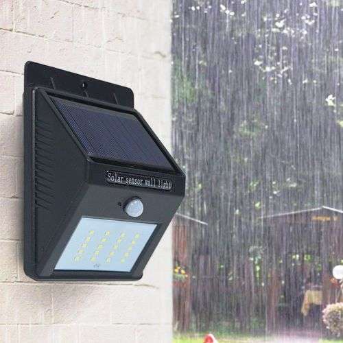 20 LED Solar Motion Sensor Wall Light