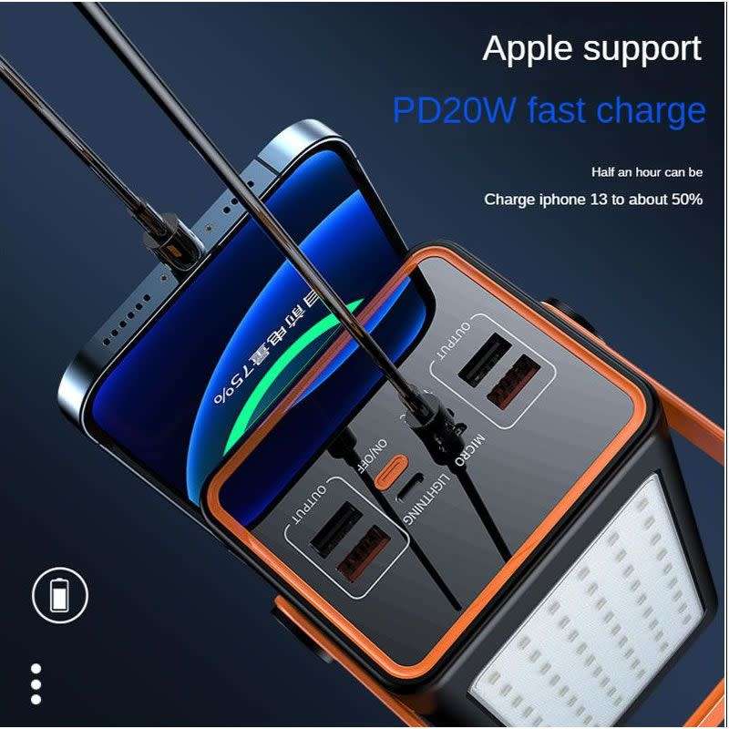 100 000 mAh Camping LED Power Bank