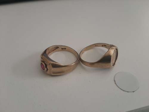 Gold Ring for Men x2