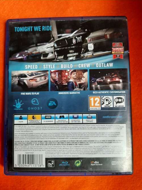 Need For Speed PS4