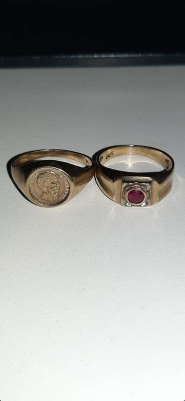 Gold Ring for Men x2