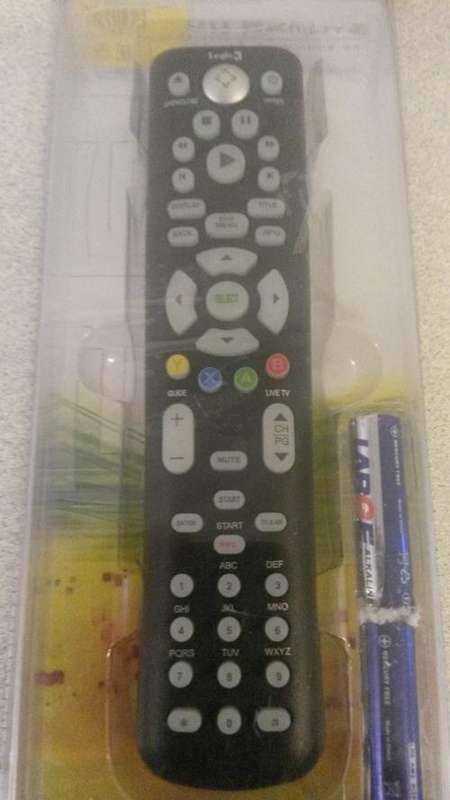 XBOX 360 WIRELESS DVD REMOTE (BLACK)