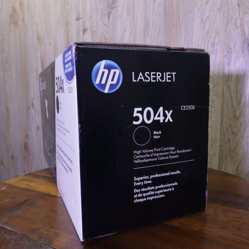HP 504X (CE250X) Black Toner Cartridge (10,500 Pages) - High Yield