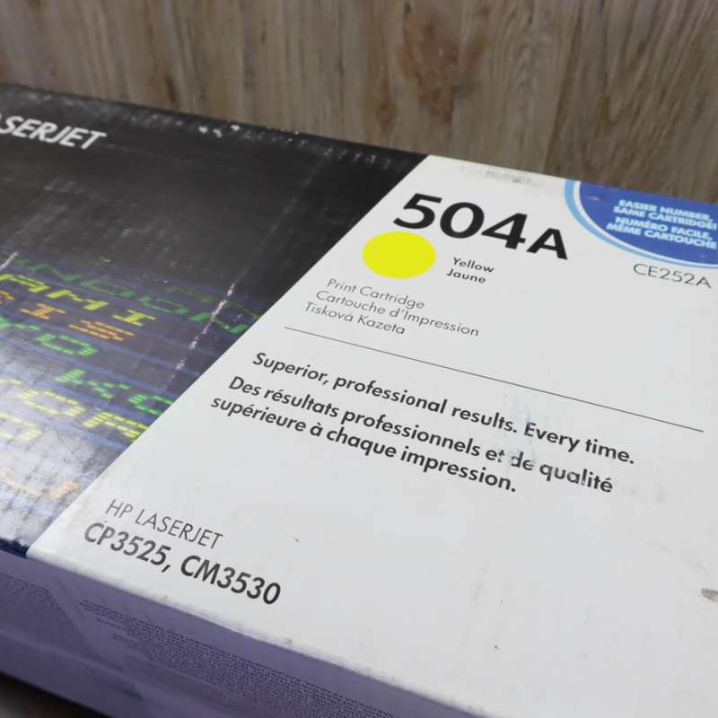 HP 504A (CE252A) Yellow LaserJet Cartridge Toner (7,000 Pages)