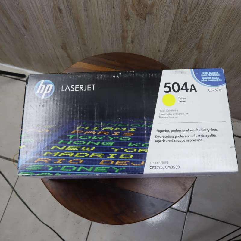 HP 504A (CE252A) Yellow LaserJet Cartridge Toner (7,000 Pages)