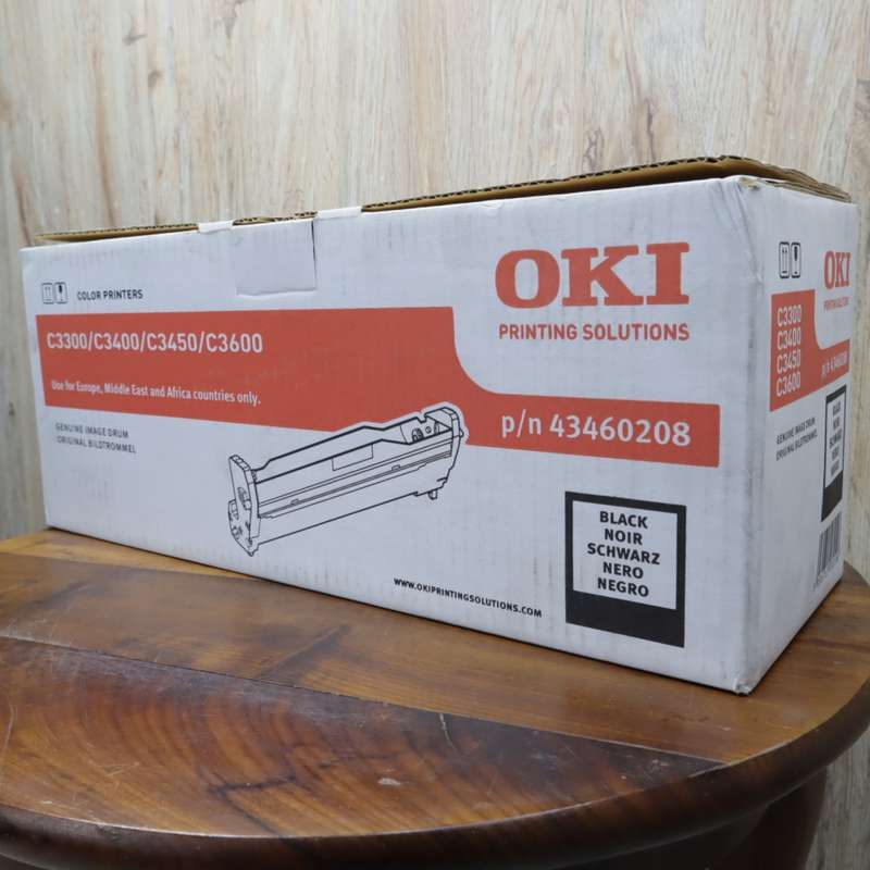 OKI 43460208 BLACK Image Drum (15,000 Pages) for OKI C3300, C3400, C3450, C3600 Printers