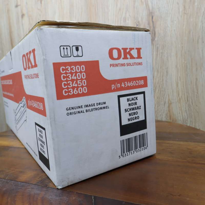 OKI 43460208 BLACK Image Drum (15,000 Pages) for OKI C3300, C3400, C3450, C3600 Printers