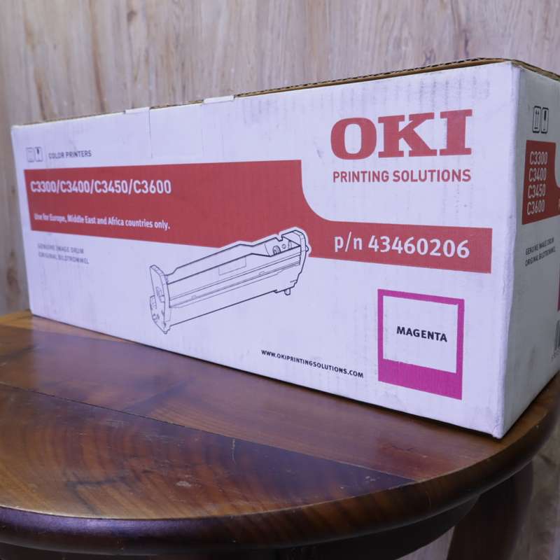 OKI 43460206 MAGENTA Image Drum (15,000 Pages) for OKI C3300, C3400, C3450, C3600 Printers
