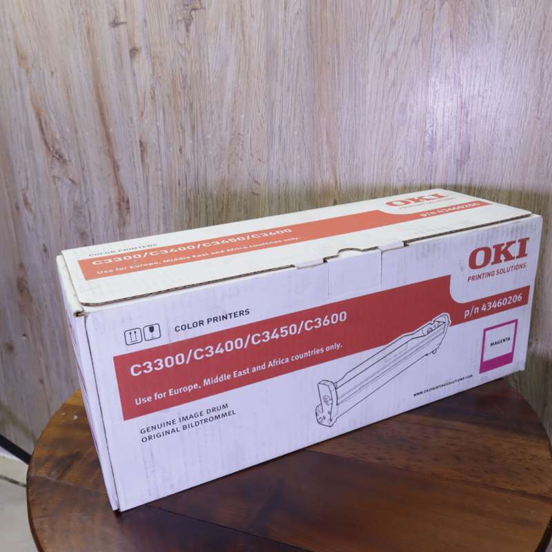 OKI 43460206 MAGENTA Image Drum (15,000 Pages) for OKI C3300, C3400, C3450, C3600 Printers