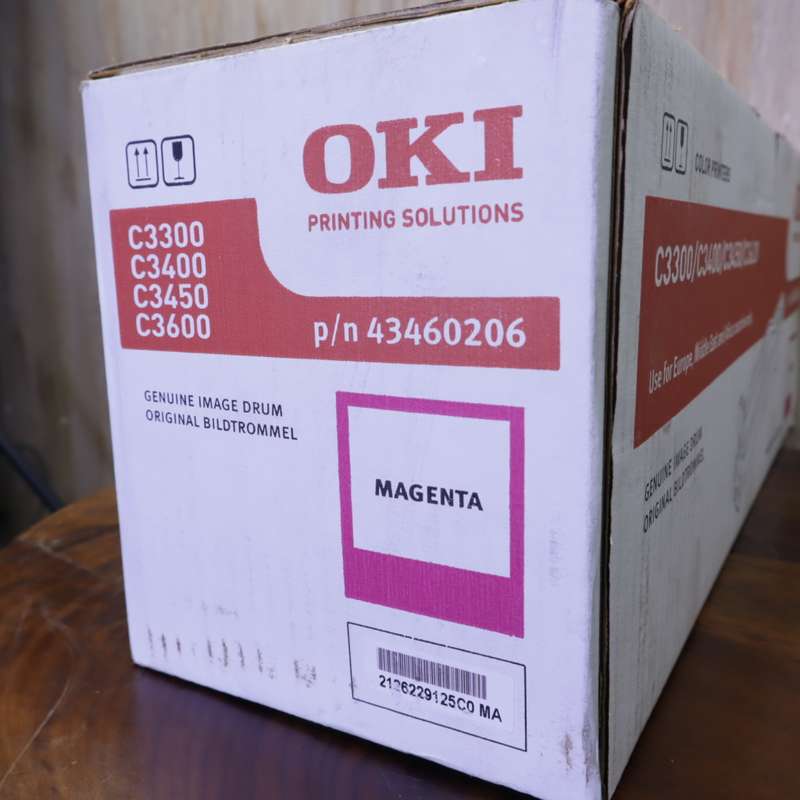 OKI 43460206 MAGENTA Image Drum (15,000 Pages) for OKI C3300, C3400, C3450, C3600 Printers