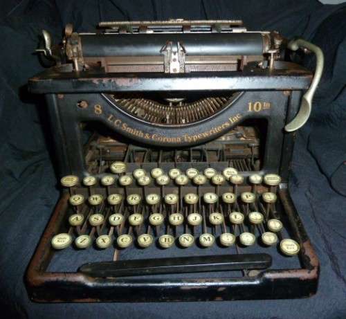 Antique Vintage LC Smith & Corona Typwriter
