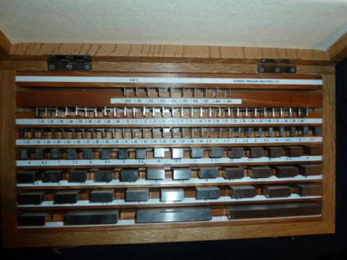 Vintage Machinist Gauge Blocks manufactured by KURODA Inspection Workshop Grade .000050 Gage