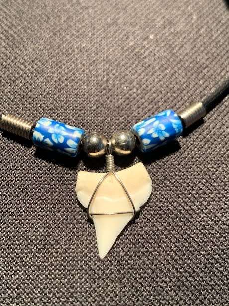 SHARK TOOTH PENDANT/NECKLACE Bull shark