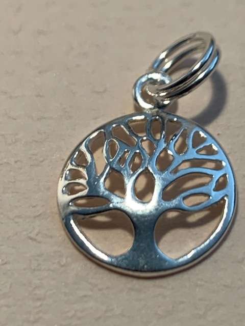 Tree of Life Pendant Sterling Silver 12 mm