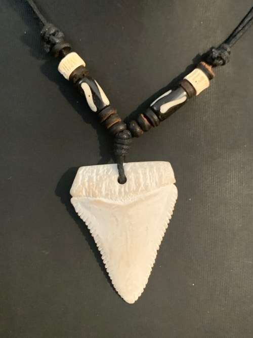 GREAT WHITE SHARK TOOTH PENDANT/ NECKLACE