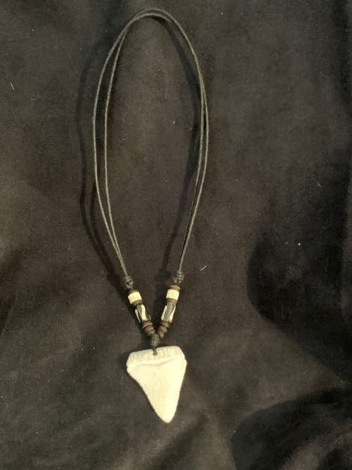 GREAT WHITE SHARK TOOTH PENDANT/ NECKLACE