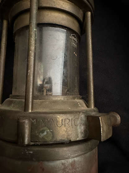 Wolf safety mining lamp  VINTAGE GREEN & SONS WOLD NO 1 MINING/SAFETY LAMP