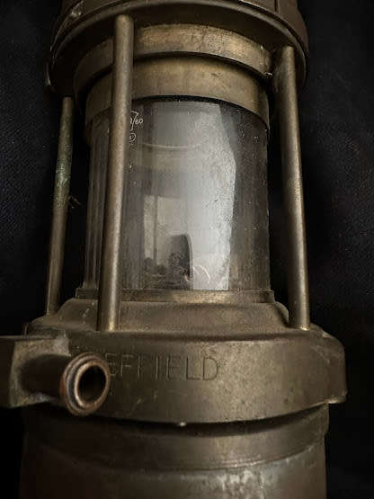 Wolf safety mining lamp  VINTAGE GREEN & SONS WOLD NO 1 MINING/SAFETY LAMP