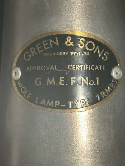 Wolf safety mining lamp