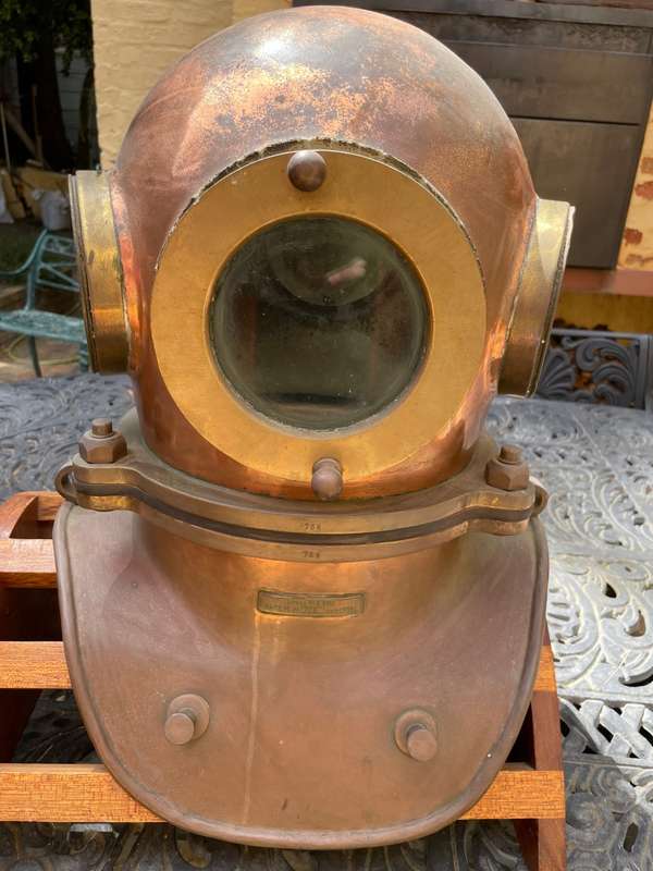 Original Russian Soviet 3-bolt Diving Helmet. USSR MARITIME