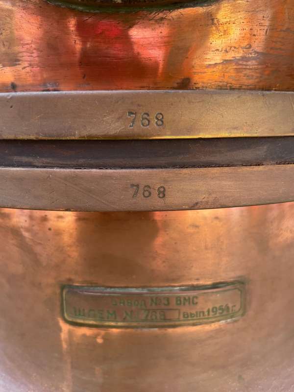 Original Russian Soviet 3-bolt Diving Helmet. USSR MARITIME