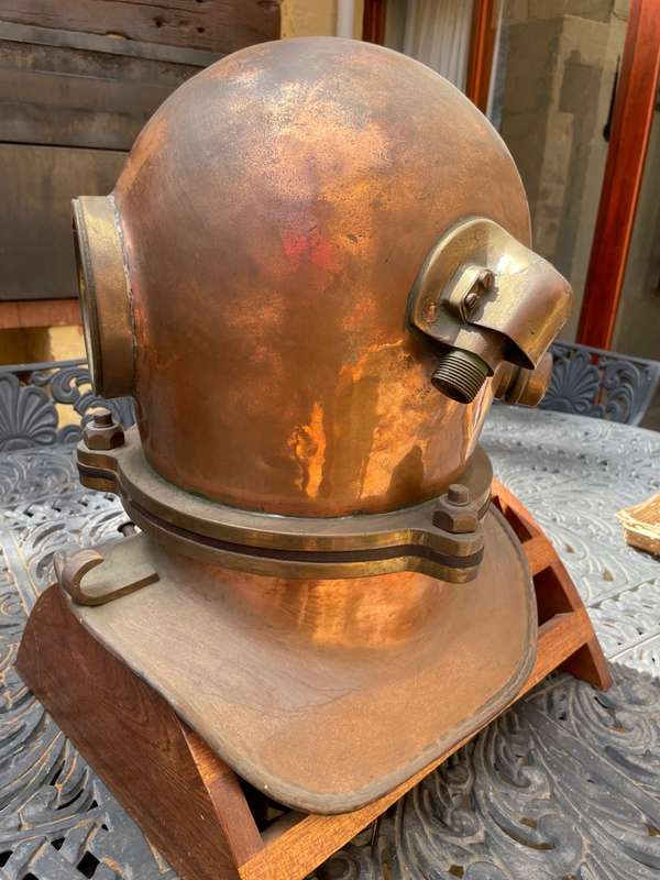 Original Russian Soviet 3-bolt Diving Helmet. USSR MARITIME