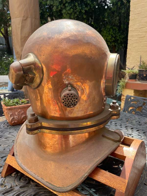 Original Russian Soviet 3-bolt Diving Helmet. USSR MARITIME