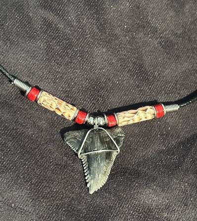 FOSSIL SHARK TOOTH PENDANT
