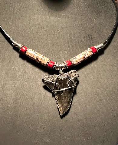 FOSSIL SHARK TOOTH PENDANT