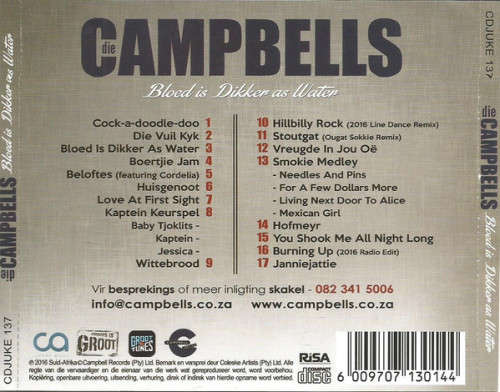 CD,Campbells- Bloed Is Dikker As Water