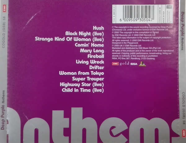 Deep Purple- Anthems
