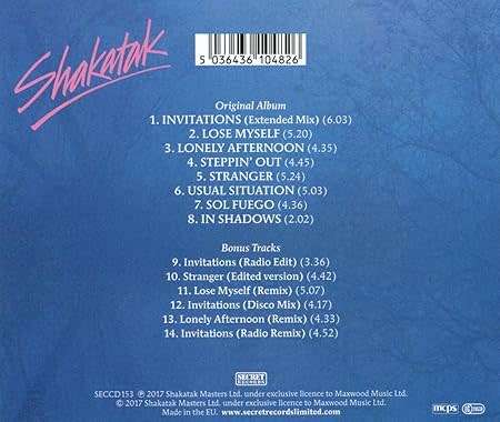 CD, Shakatak- Invitations