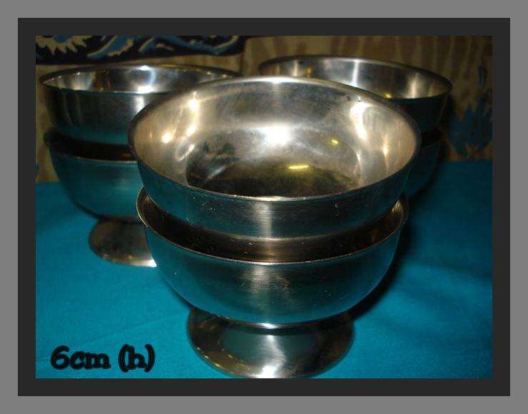 Nice stainless desert bowls set 6