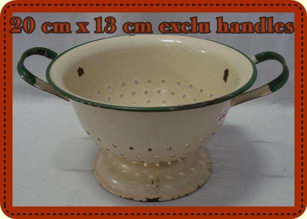 Vintage Enamel Strainer