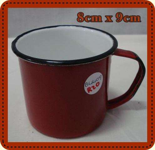 What a Find!! Enamel Red Mug