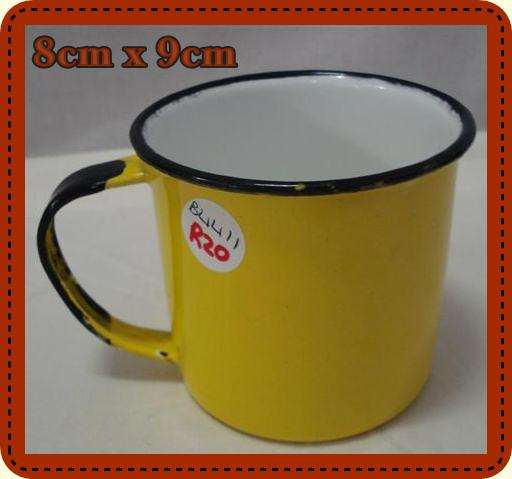 Yellow Enamel Mug Just for You