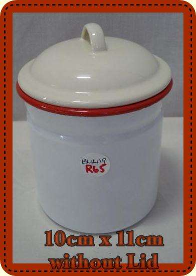 WoW!!!   Enamel Sweetie Jar