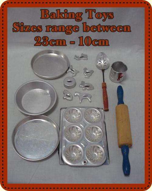 Toy Aluminium Baking Utensils.
