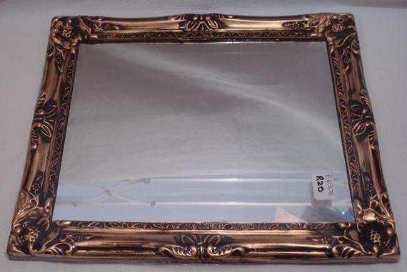 Gold and Black Framed Mirror