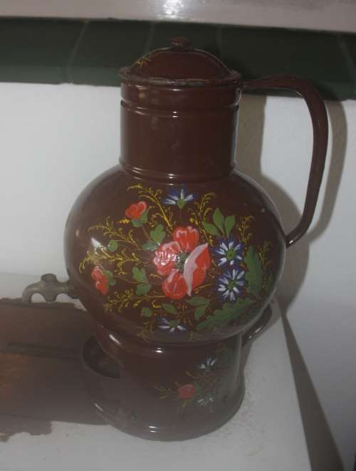 Vintage Coffee Pot on Stand