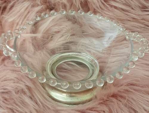 Sterling Silver and Glass  Bowl