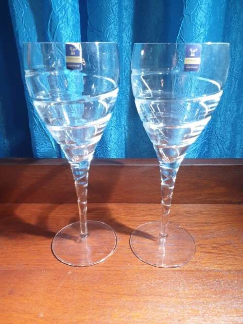 Two Gleneagles Crystal Glasses Just for You