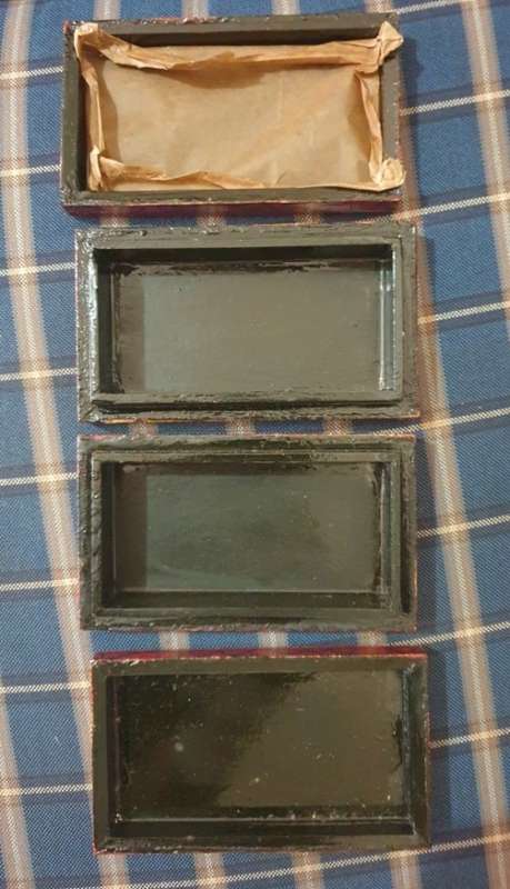 2 Paper Mache Trinklet Boxes