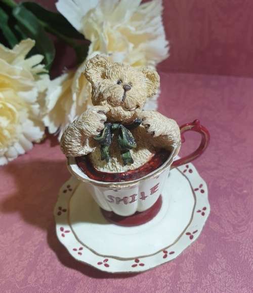 Collectable Teddy in Teacup Just for You
