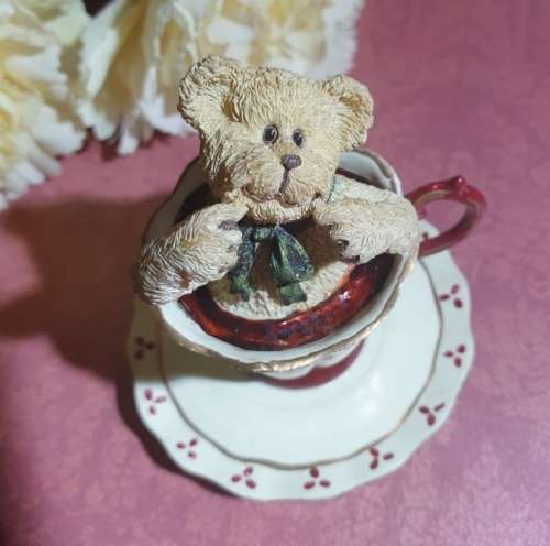 Collectable Teddy in Teacup Just for You