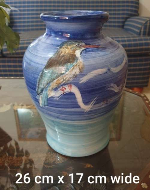 Lovely Blue Kingfisher  Vase Just for You