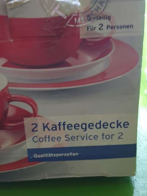 Two Tri Sets  German Coffee Sets (Red)