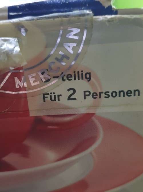 Two Tri Sets  German Coffee Sets (Red)