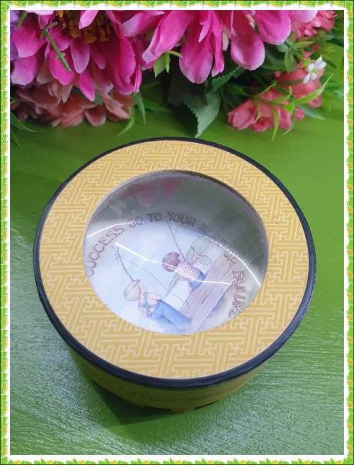 Glass Paperweight made in France