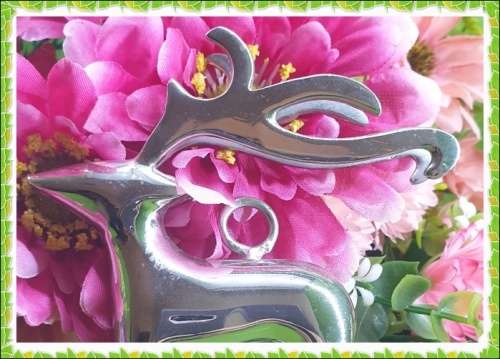 Heavy Metal Reindeer Christmas Ornament